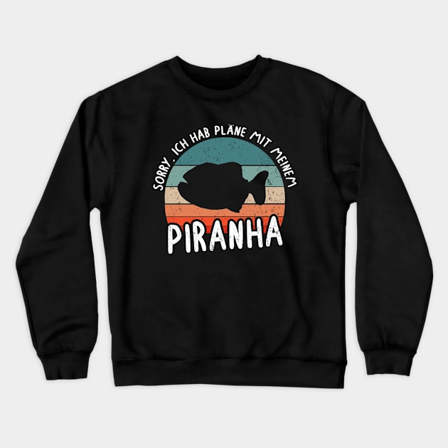 Piranha Pläne Liebhaber Züchter Angeln Meer Crewneck Sweatshirt by FindYourFavouriteDesign